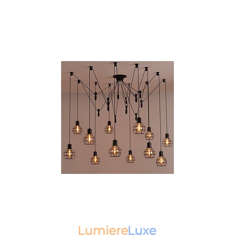 Suspension créative de style américain à 12 lumières