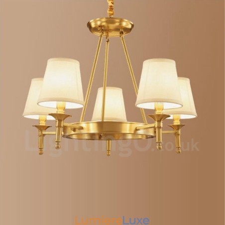 Lustre en métal intégré à 5 lumières de style rustique Lustre en métal intégré à 5 lumières de style rustique