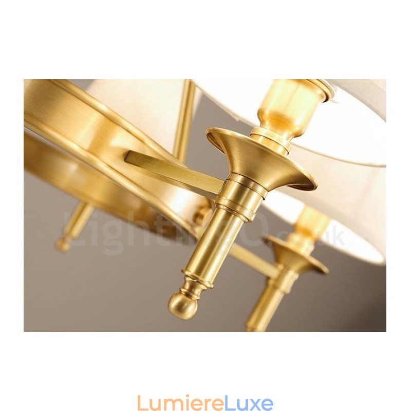 Lustre rustique en métal intégré à 10 lumières