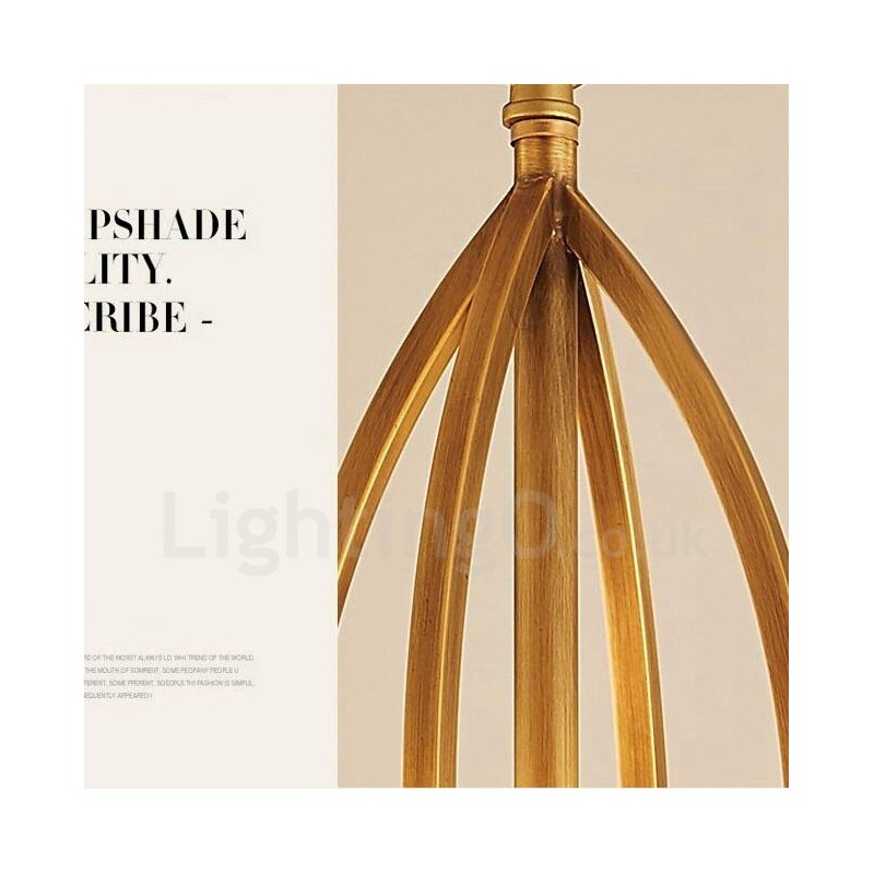 Lustre en métal intégré à 8 lumières de style rustique