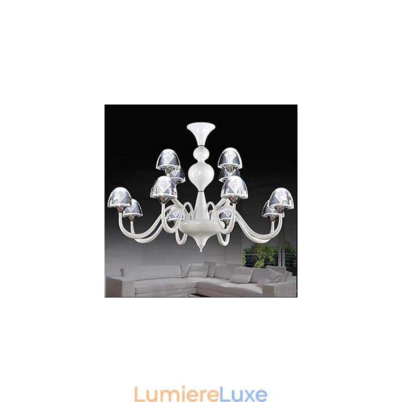 Pendentif champignon en cristal créatif minimaliste moderne 8+4
