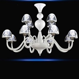 Pendentif champignon en cristal créatif minimaliste moderne 8+4
