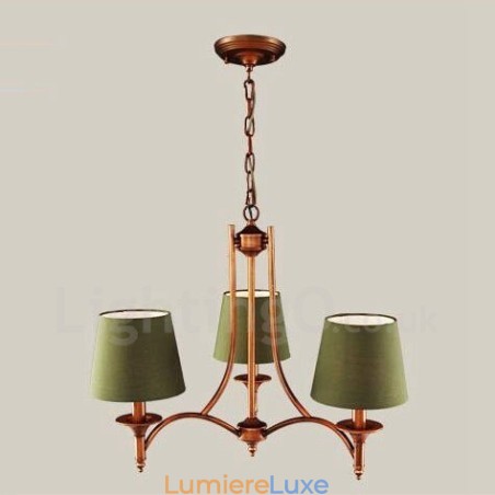 Lustre en métal intégré à 3 lumières de style rustique Lustre en métal intégré à 3 lumières de style rustique