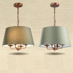 Lustre rustique en métal intégré à 4 lumières