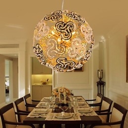Lustre moderne simple en forme de globe en cristal