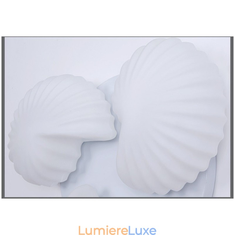 Lustre intégré classique traditionnel à 3 lumières avec abat-jour en verre
