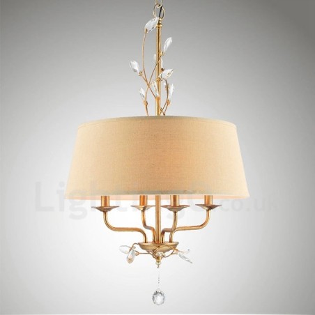 Lustre en métal intégré à 4 lumières de style rustique Lustre en métal intégré à 4 lumières de style rustique