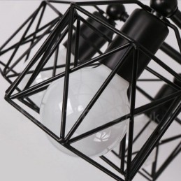 Lustre rustique intégré à 3 lumières