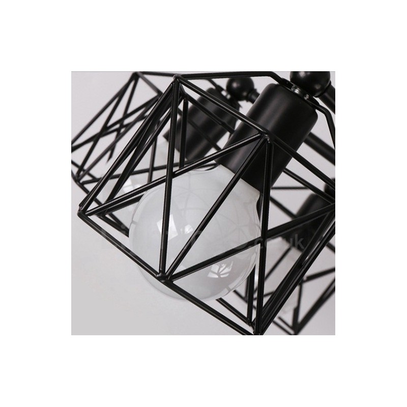 Lustre rustique intégré à 3 lumières