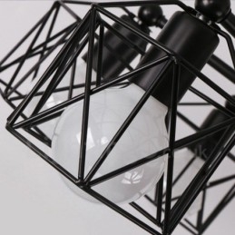 Lustre rustique intégré à 6 lumières