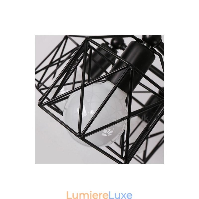 Lustre rustique intégré à 8 lumières