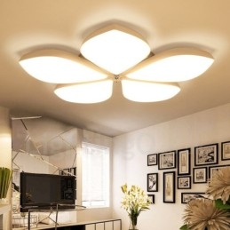 Plafonnier encastré en métal intégré contemporain moderne à 5 lumières