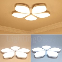 Plafonnier encastré en métal intégré contemporain moderne à 5 lumières