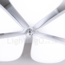 Plafonnier encastré en métal intégré contemporain moderne à 5 lumières