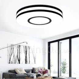 Plafonnier encastré en métal intégré contemporain moderne
