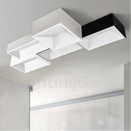 Plafonnier encastré en métal intégré contemporain moderne
