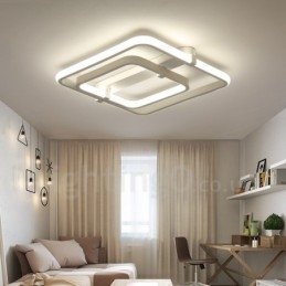Plafonnier encastré contemporain moderne à 2 anneaux