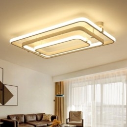 Plafonnier encastré contemporain moderne à 3 anneaux