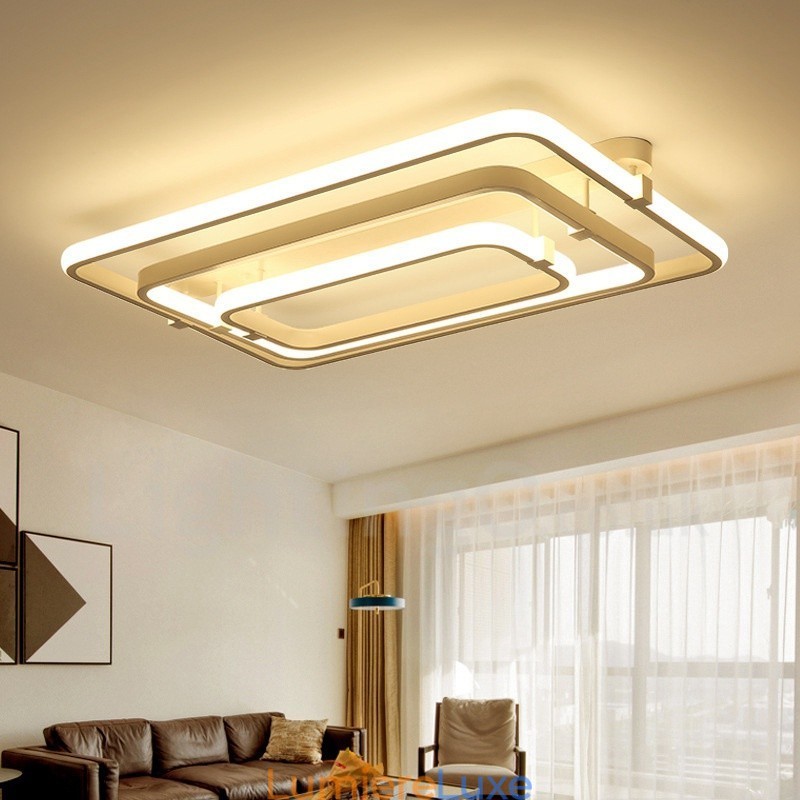 Plafonnier encastré contemporain moderne à 3 anneaux