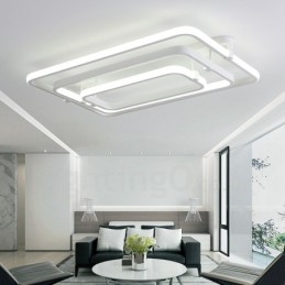 Plafonnier encastré contemporain moderne à 3 anneaux