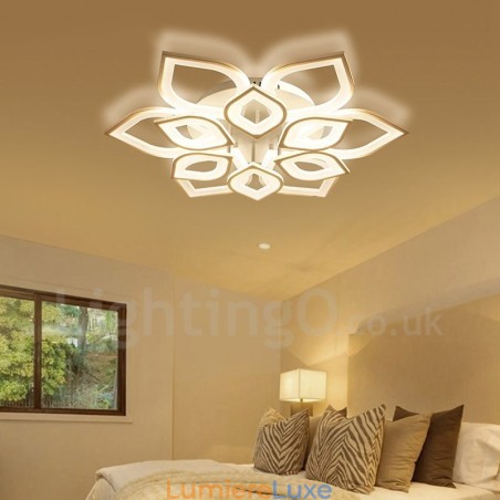 Plafonnier encastré contemporain moderne à 12 lumières Plafonnier encastré contemporain moderne à 12 lumières
