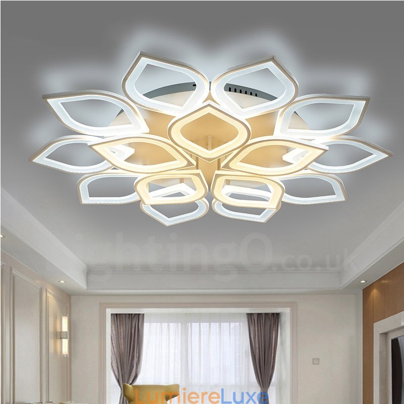 Plafonnier encastré contemporain moderne à 15 lumières