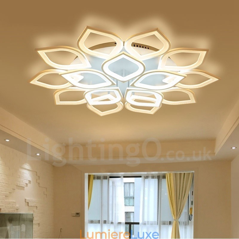 Plafonnier encastré contemporain moderne à 15 lumières