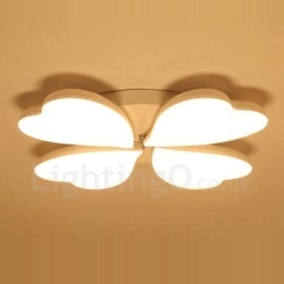 Plafonnier encastré en métal intégré contemporain moderne à 4 lumières
