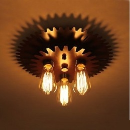 Plafonniers de forme noire Applique murale Lampe Machinerie simple
