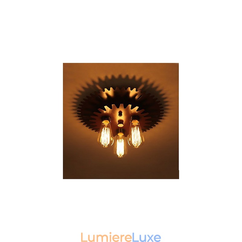 Plafonniers de forme noire Applique murale Lampe Machinerie simple