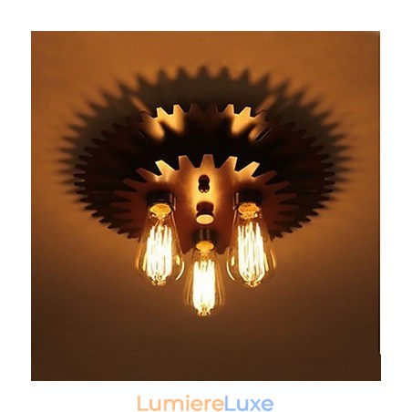 Plafonniers de forme noire Applique murale Lampe Machinerie simple