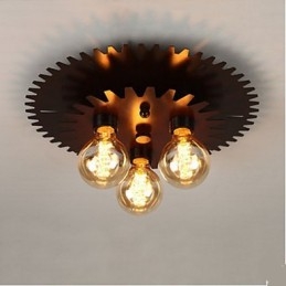 Plafonniers de forme noire Applique murale Lampe Machinerie simple