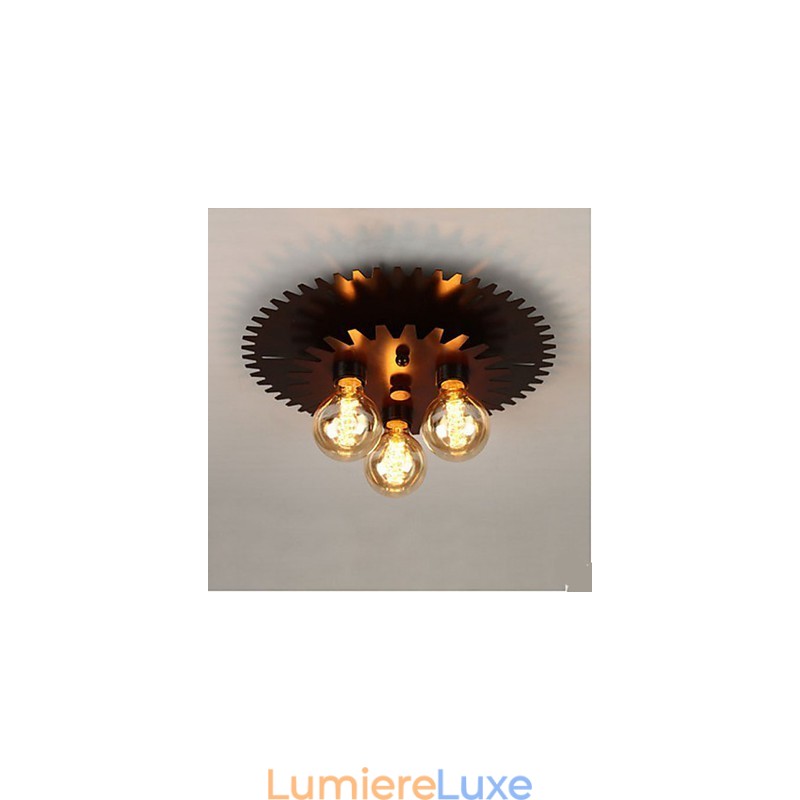 Plafonniers de forme noire Applique murale Lampe Machinerie simple
