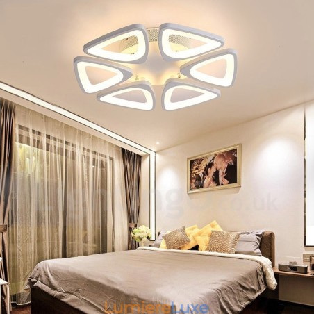 Plafonnier encastré contemporain moderne à 6 lumières Plafonnier encastré contemporain moderne à 6 lumières