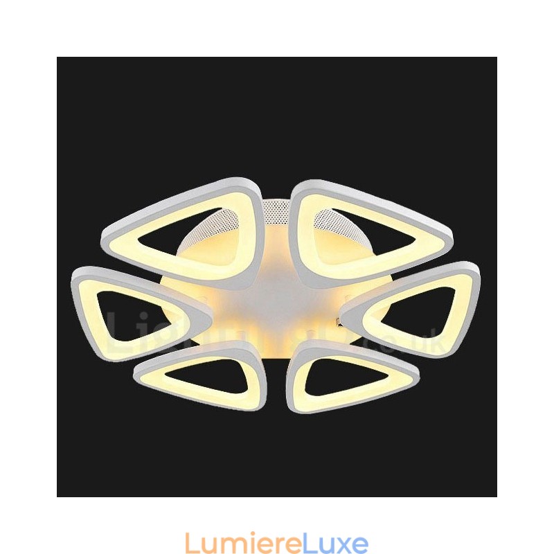 Plafonnier encastré contemporain moderne à 6 lumières