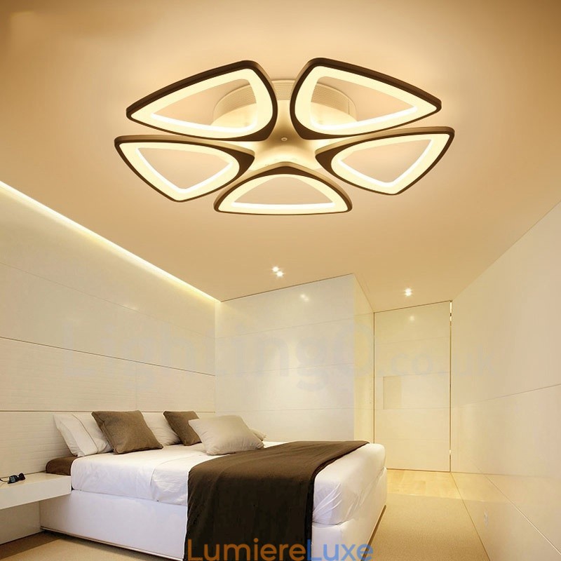 Plafonnier encastré contemporain moderne à 5 lumières