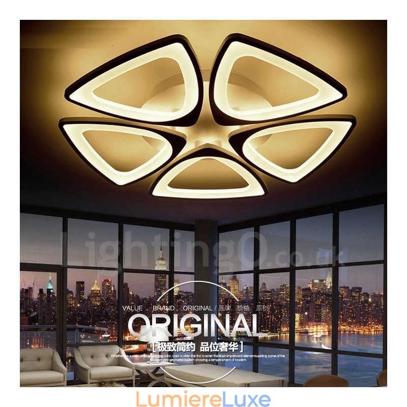 Plafonnier encastré contemporain moderne à 5 lumières