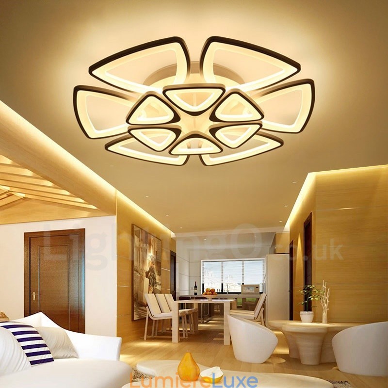 Plafonnier encastré contemporain moderne à 12 lumières