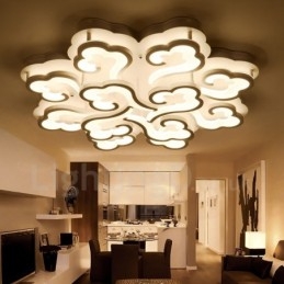 Plafonnier encastré contemporain moderne à 12 lumières