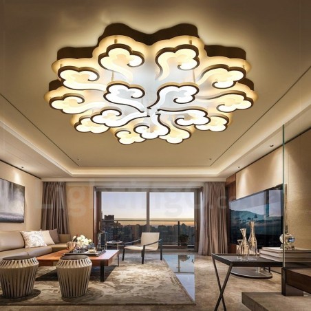 Plafonnier encastré contemporain moderne à 15 lumières Plafonnier encastré contemporain moderne à 15 lumières