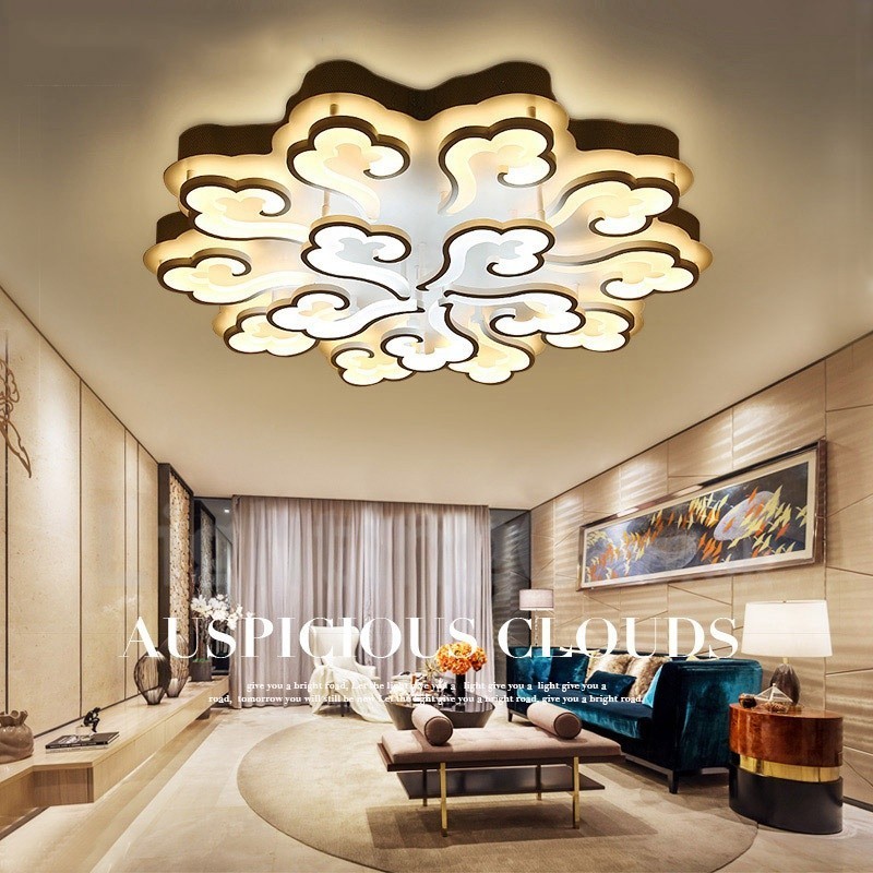 Plafonnier encastré contemporain moderne à 15 lumières