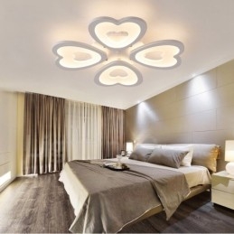 Plafonnier encastré contemporain moderne à 4 lumières