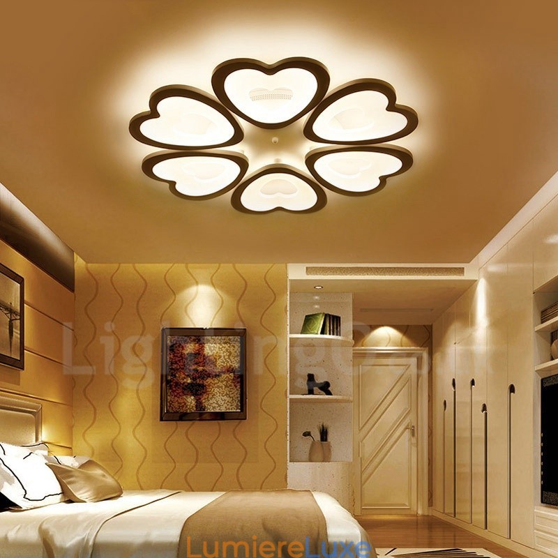 Plafonnier encastré contemporain moderne à 6 lumières
