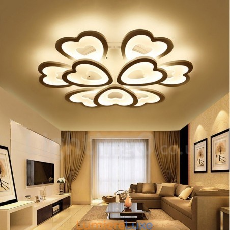 Plafonnier encastré contemporain moderne à 9 lumières