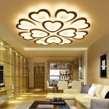Plafonnier encastré contemporain moderne à 12 lumières Plafonnier encastré contemporain moderne à 12 lumières