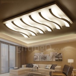 Plafonnier encastré contemporain moderne à 6 lumières
