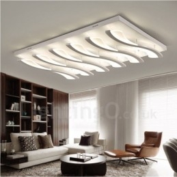 Plafonnier encastré contemporain moderne à 6 lumières