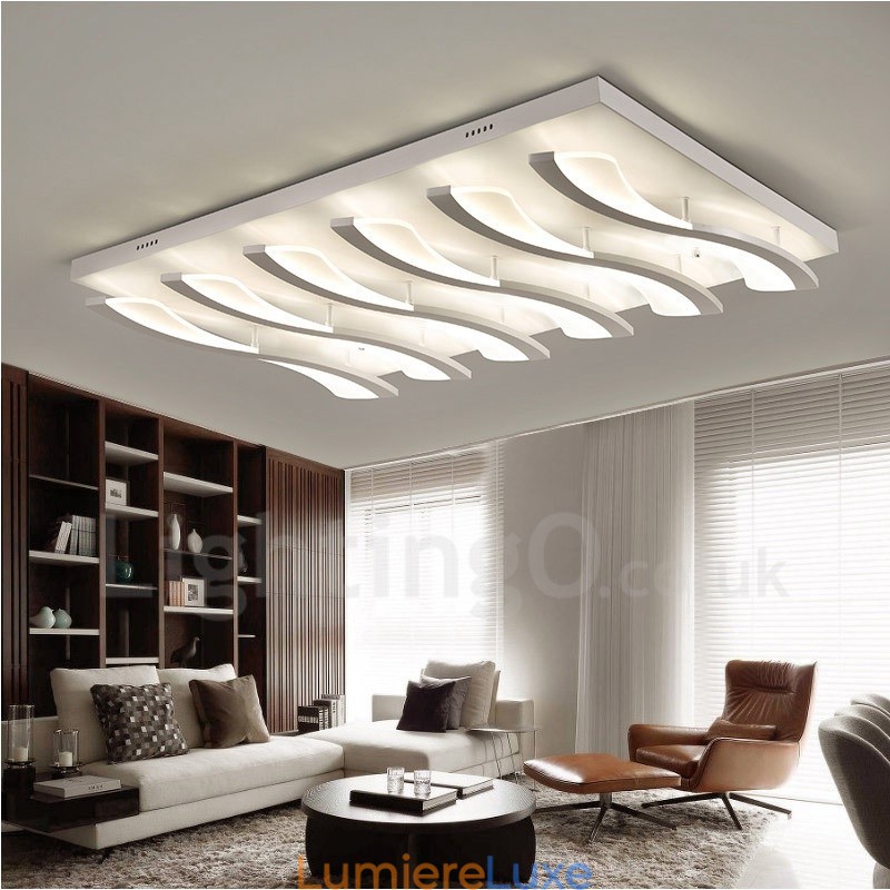 Plafonnier encastré contemporain moderne à 6 lumières