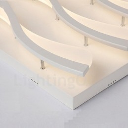 Plafonnier encastré contemporain moderne à 6 lumières