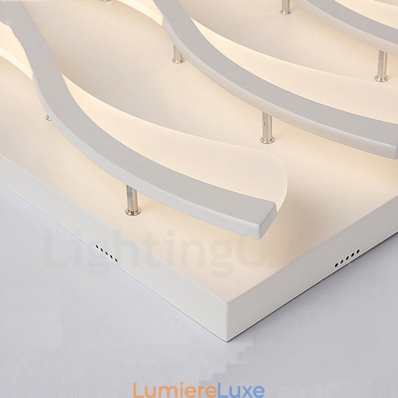 Plafonnier encastré contemporain moderne à 6 lumières